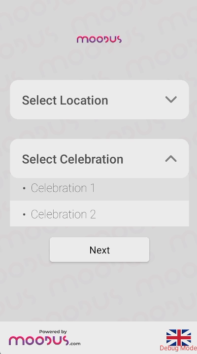 A terminal set to Custom Project, asking for a location and a celebration